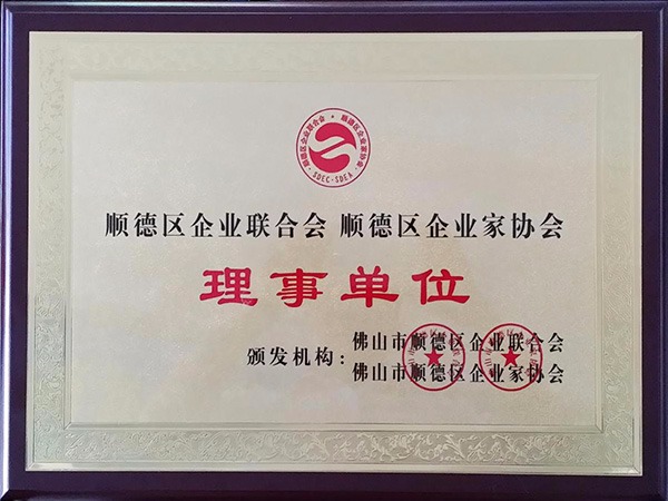 征途国际pg-2015年获顺德政府颁发“理事单位”